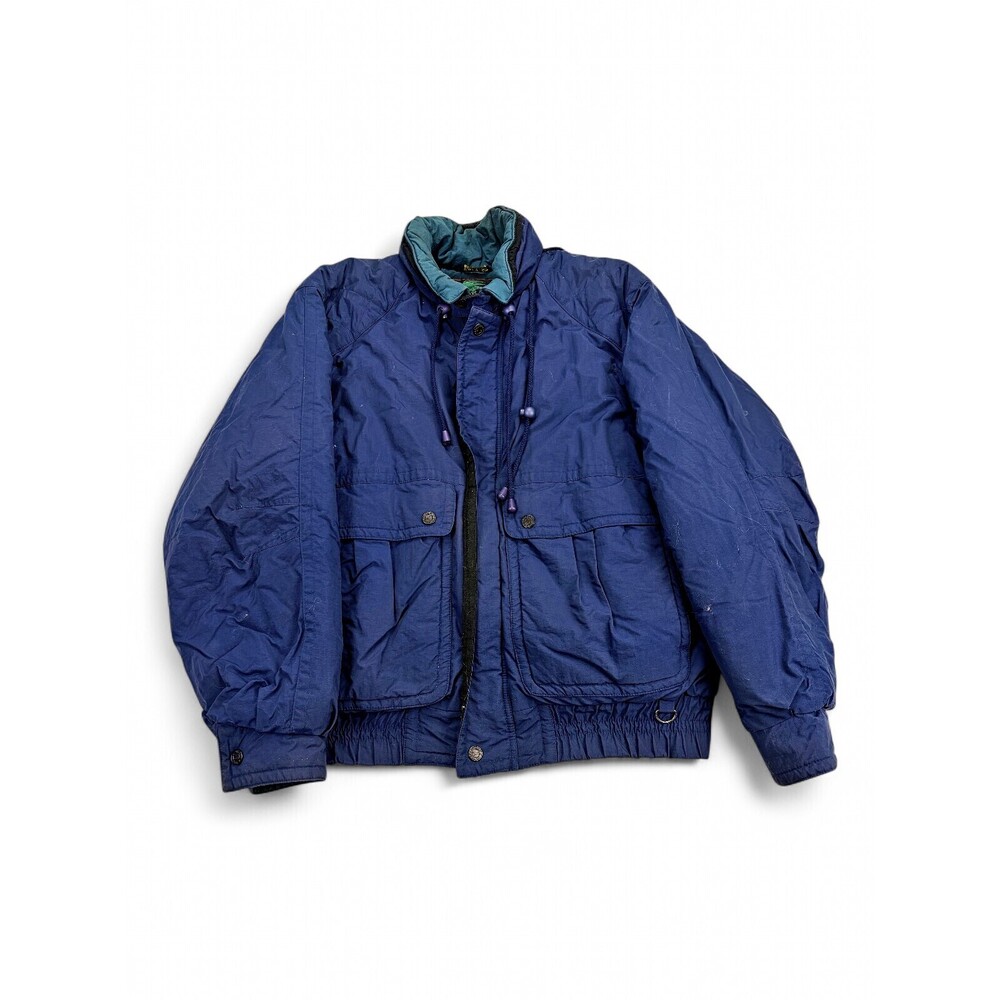 Field & Stream Women's Navy Puffer Jacket Size L Outdoor Winter Coat